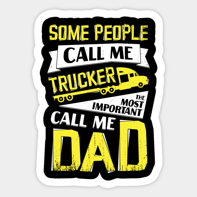 Trucker Dad Truck Driver Father Gift Sticker by Dolde08